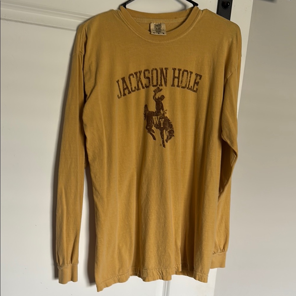 Yellow Jackson Hole Long Sleeve Shirt